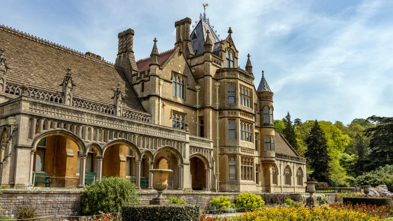 The Terrace in spring time at Tyntesfield, Somerset